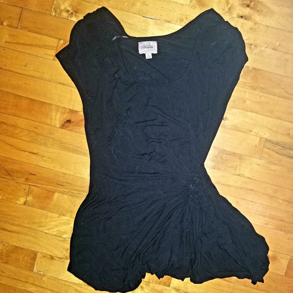 Deletta | Waist Cinched Short Sleeved Top